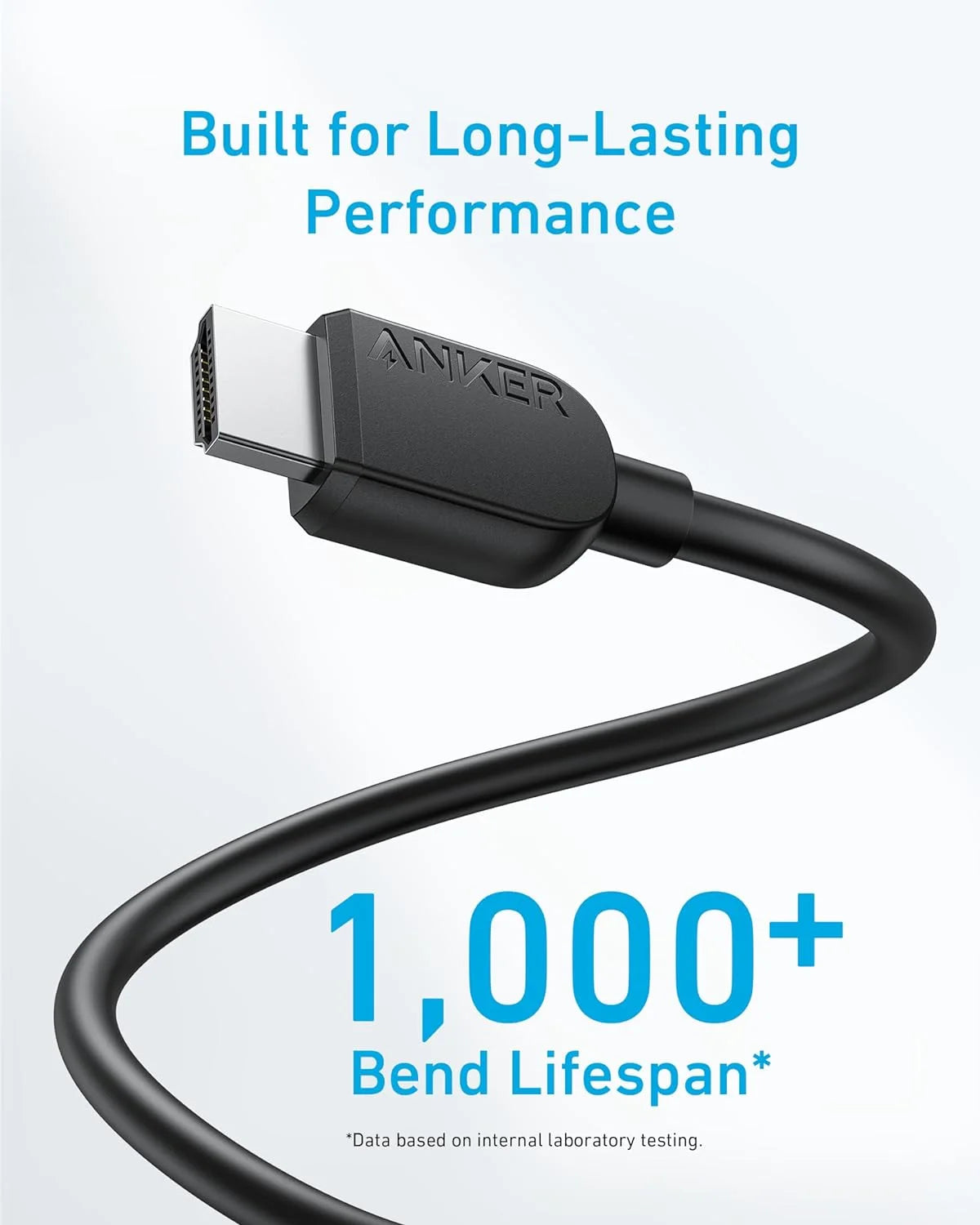 Anker HDMI Cable 8K-60Hz 6ft Ultra HD 4K-120Hz HDMI to HDMI-Black