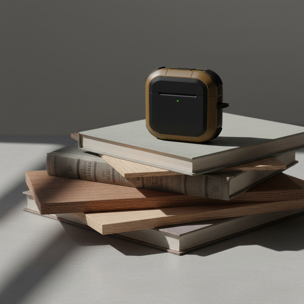LZEL Airpods 4 Aurum Guard Max Hard PC+TPU Case - Brown