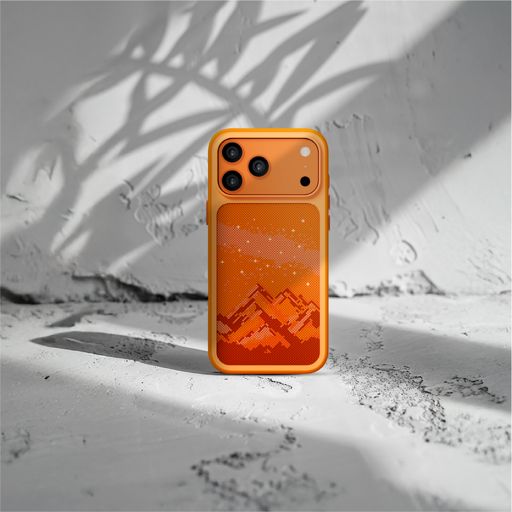 LZEL Mountain Pattern Case With Magsafe For IPhone 17 Pro - Orange
