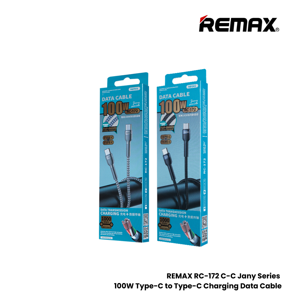 Remax 100W PD Fast Charging USB-C To USB-C Cable - Black