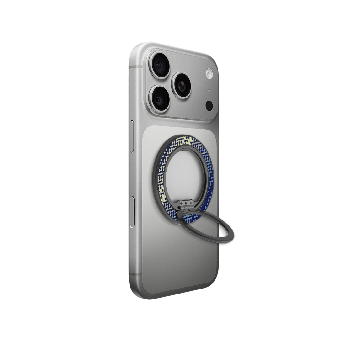 LZEL Magsfe 360 Kickstand Ring For iPhone - Blue & White