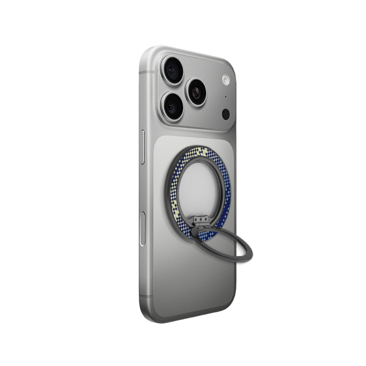 LZEL Magsfe 360 Kickstand Ring For iPhone - Blue & White