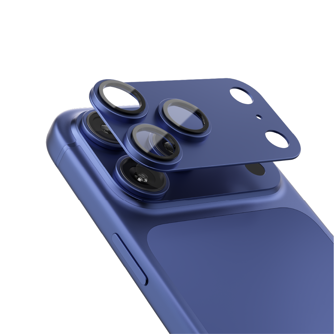 Asli  Global Armorlens Series Metal Tempered Glass Camera Lens Protector For IPhone  17 Pro | Blue