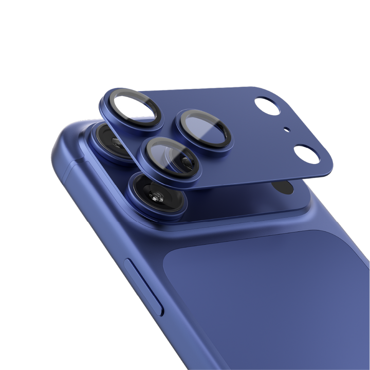 Asli  Global Armorlens Series Metal Tempered Glass Camera Lens Protector For IPhone  17 Pro | Blue