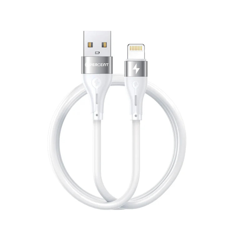 90PERCENT VOLTALINE 90SERIES USB A TO LIGHTNING SILICON CABLE 1M