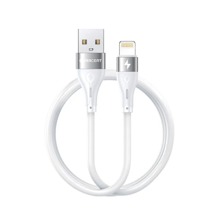 90PERCENT VOLTALINE 90SERIES USB A TO LIGHTNING SILICON CABLE 1M