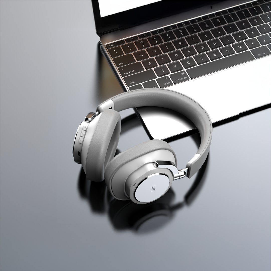 LZEL Sonicflow Series High-Fidelity Wireless Stereo Headphones - White