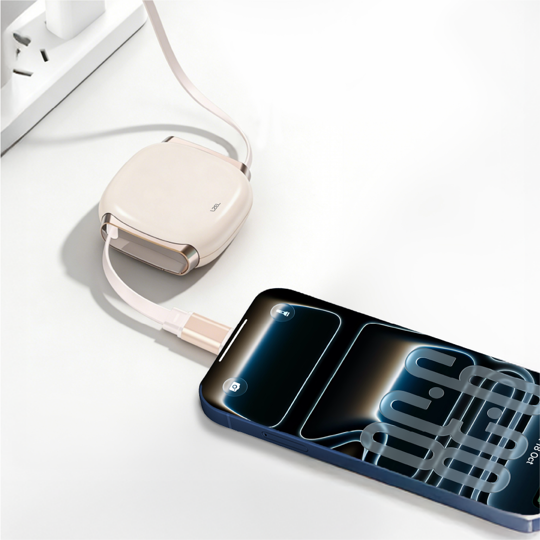 LZEL Fluxlink L Usb-C & Lightning 27W Fast Charging Cable With Data Transfer - Pink