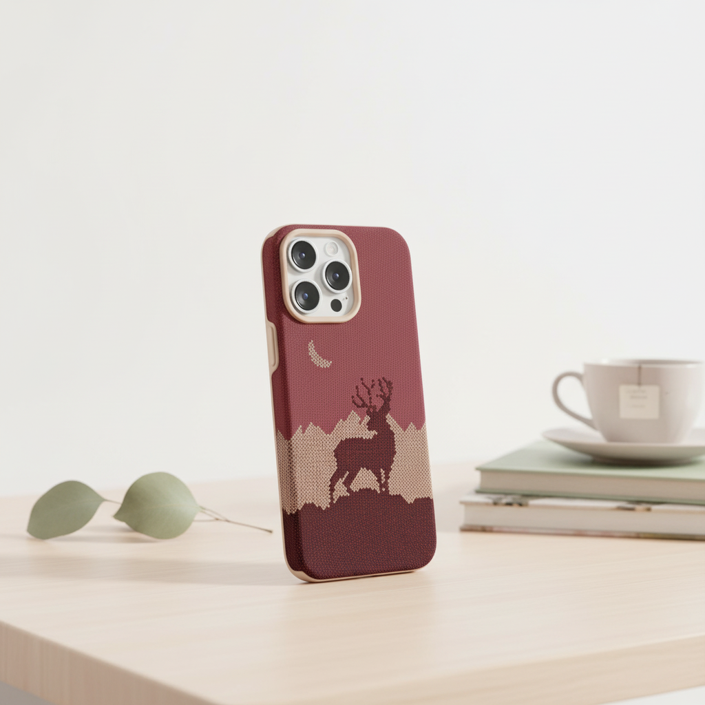 LZEL MagCarbon Deer Cover for iPhone 16 Pro Max