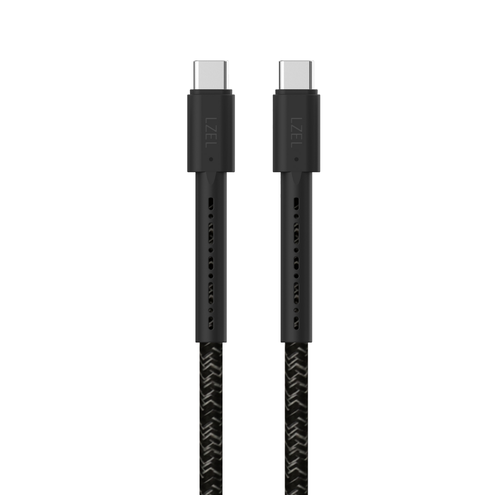 LZEL Celeris Charge CXC Braided USB-C to USB-C Cable, 480Mbps, 240W, 1m -Black