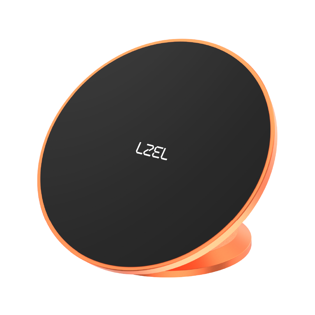 LZEL 360° Magnetic Suction Phone Holder Ultra-Strong Magnetic Grip - Compact &amp; Stable Design - Orange
