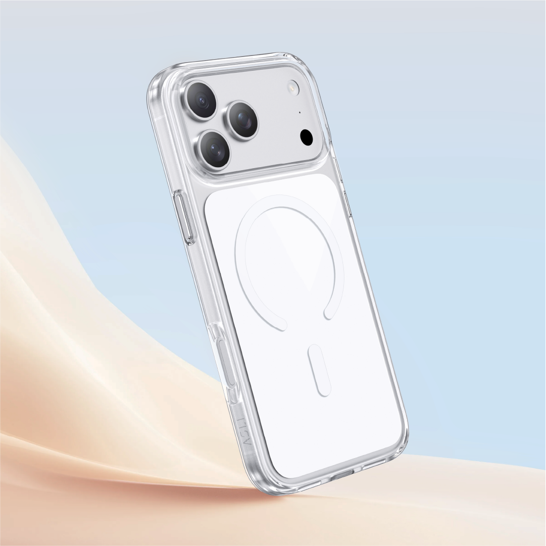 Asli Global Magtrox Neo Scratch-Resistant Transparent Magsafe Case For IPhone 17 Pro Max - White