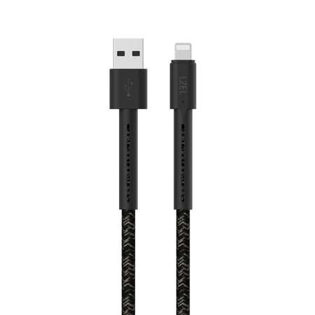 LZEL Soft Silicone USB-A to Lightning Cable (2m) – Black