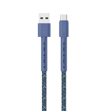 LZEL USB-A to USB-C 2.0 Braided Cable 2m – 3A, 15W, 480Mbps