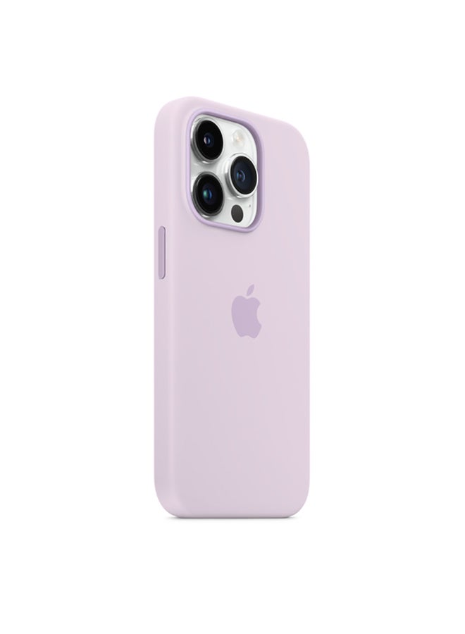APPLE-iPhone 14 Pro MagSafe Silicone Back Cover – LO – Lilac