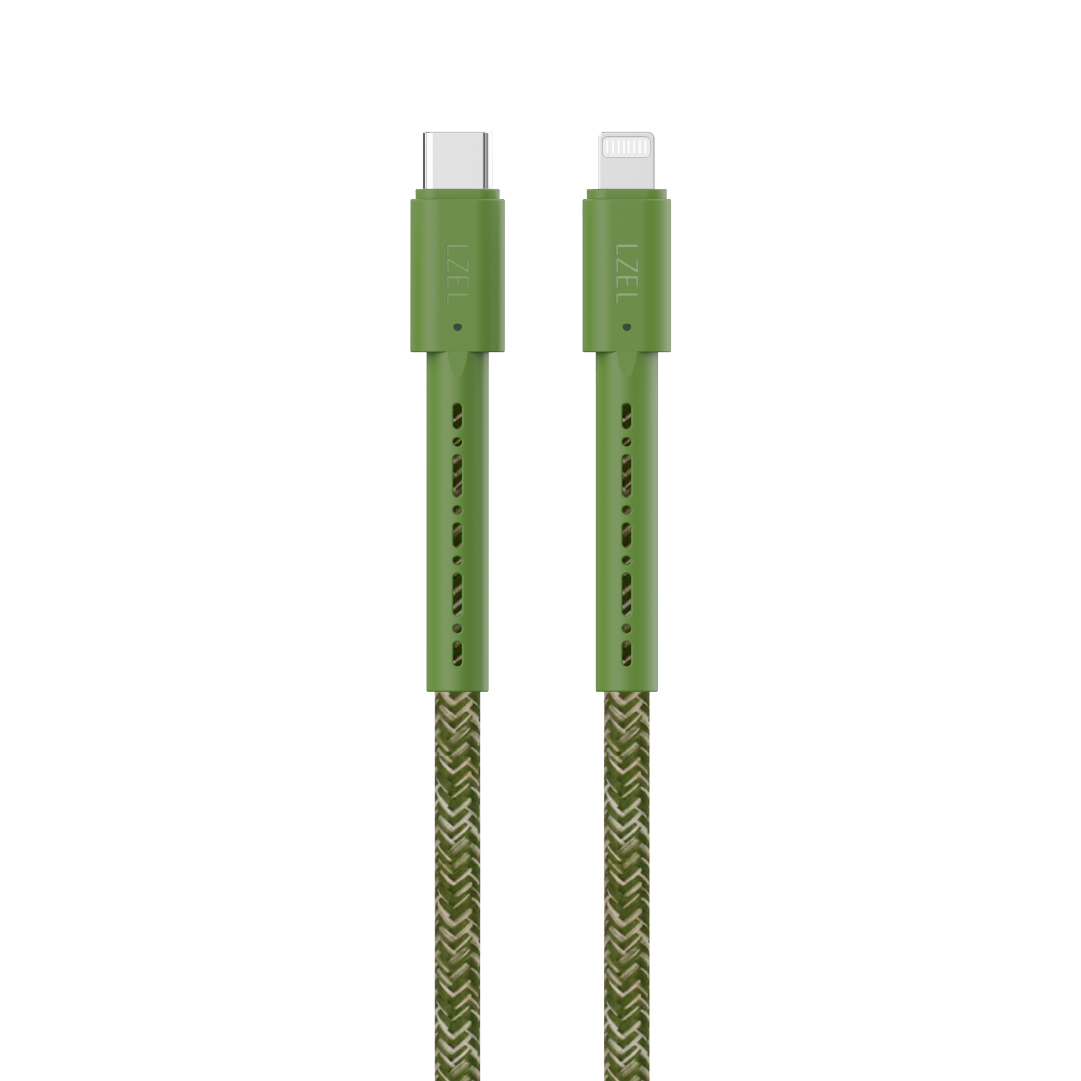 LZEL Celeris Charge CXL Braided USB-C to Lightning Cable, 480Mbps, 60W Max, 2m