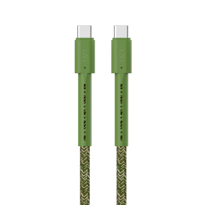 LZEL Celeris Charge CXC Braided USB-C to USB-C Cable, 480Mbps, 240W, 1m
