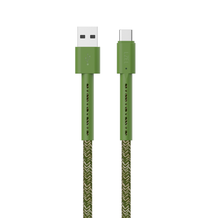 LZEL Celeris Charge AXC Braided USB-A to USB-C 2.0 Cable, 480Mbps, 15W Max, 1m