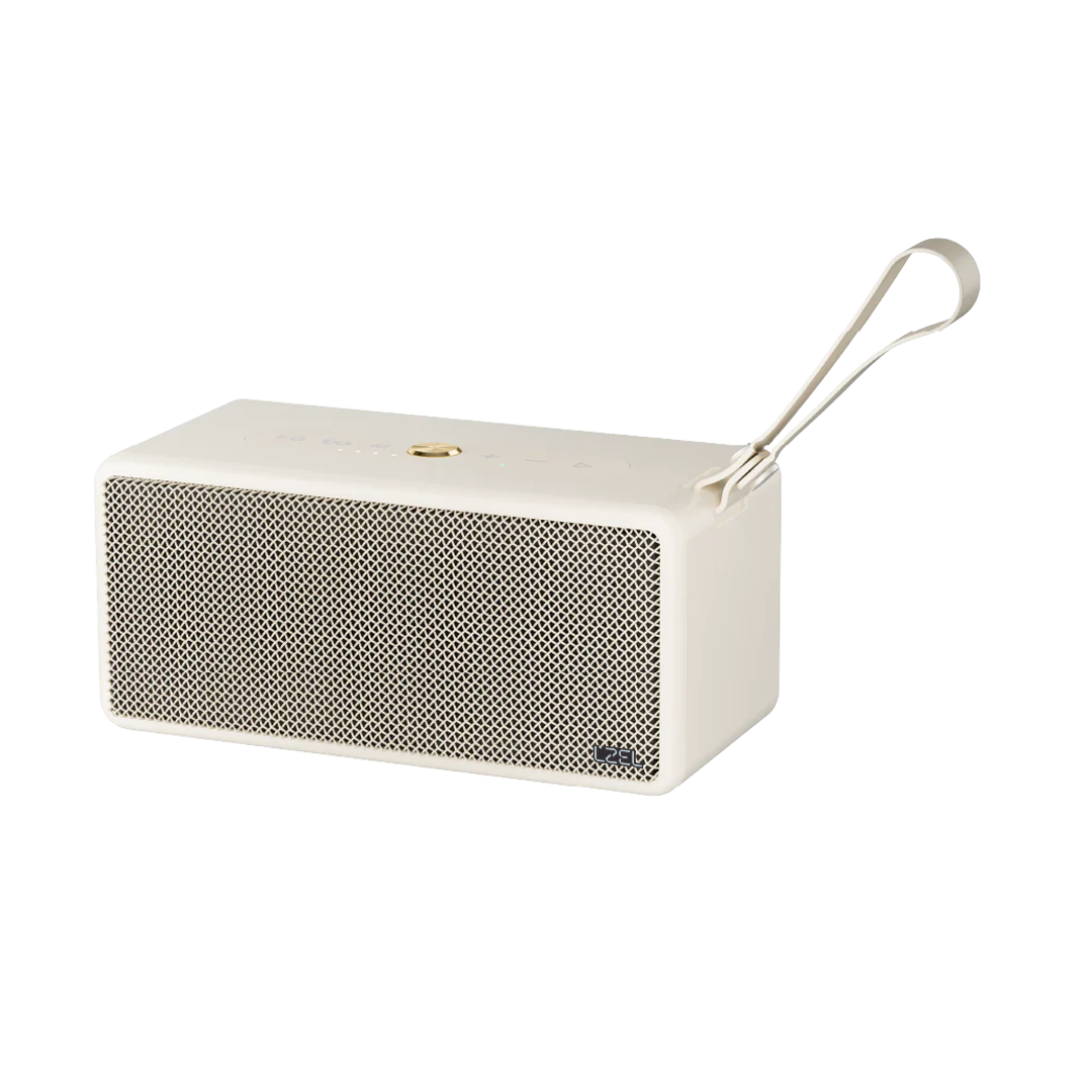 LZEL Aquilasonus Xs Premium Wireless Speaker With Deep Bass Bluetooth 5.4 - Fast Charging - 4000mah Battery | Beige