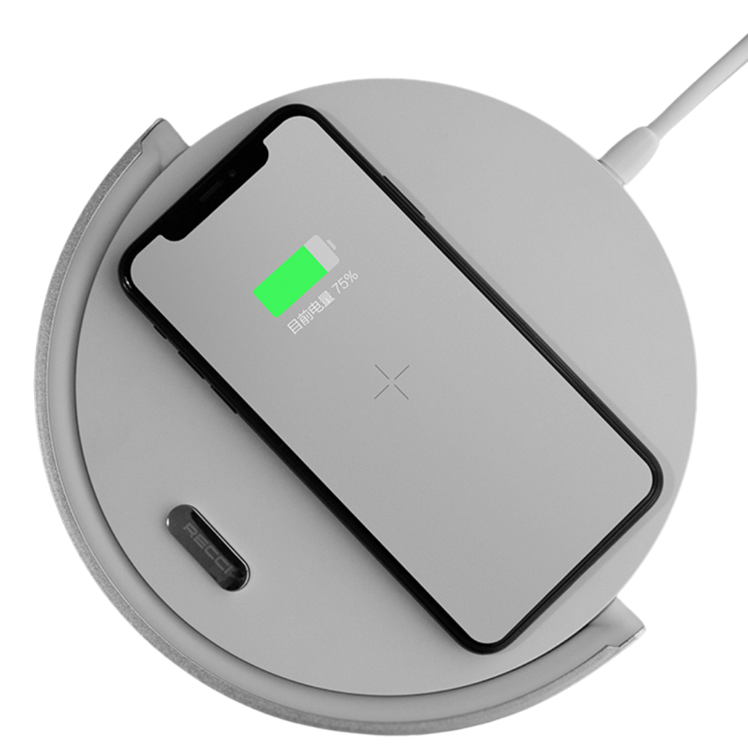 Recci 4-in-1 Wireless Charger Stand with LED Flashlight
