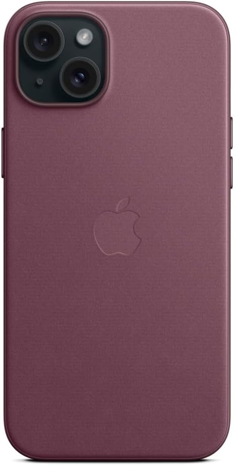 APPLE - iPhone 15 FineWoven Case with MagSafe - Mulberry