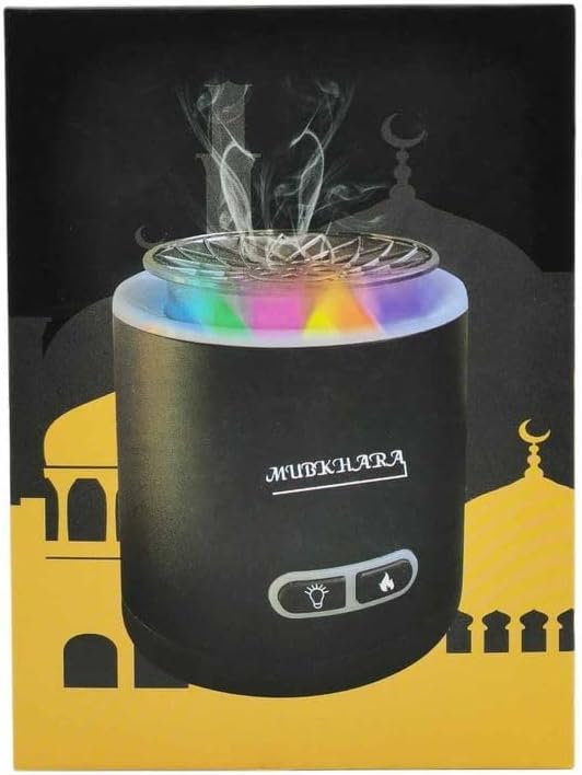 Smart Electric Bakhoor Car Diffuser & Purifier with Ambient Light