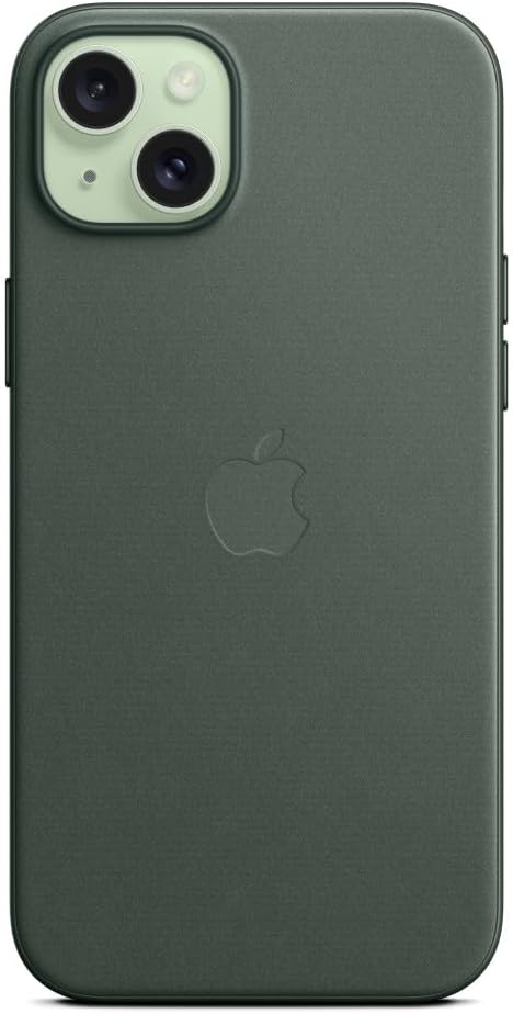 APPLE- iPhone 15 Plus FineWoven Case with MagSafe - Evergreen