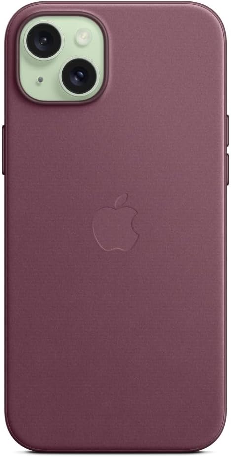 APPLE - iPhone 15 FineWoven Case with MagSafe - Mulberry