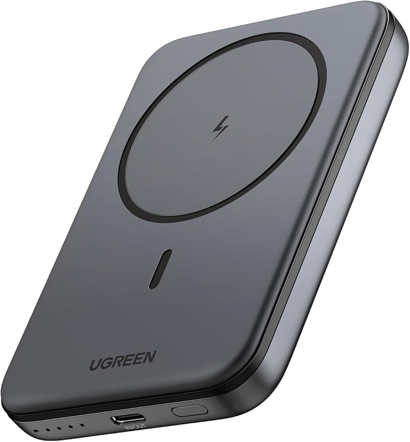 UGREEN 10000mAhPD-20W Magnetic Wireless 15W Power Bank (Space Gray) (LY) PB206