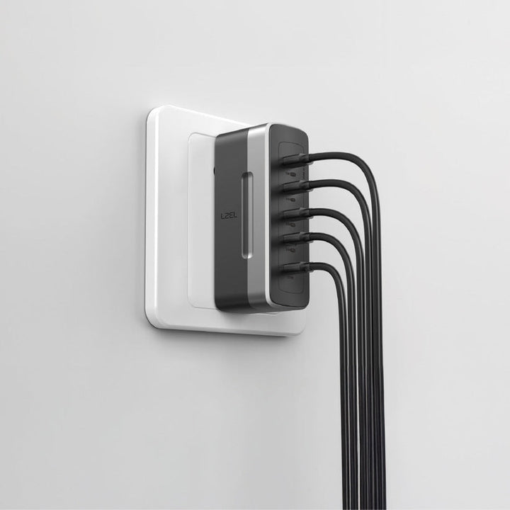 LZEL VoltixWorld 75W GaN Multi Port Travel Adapter - Black
