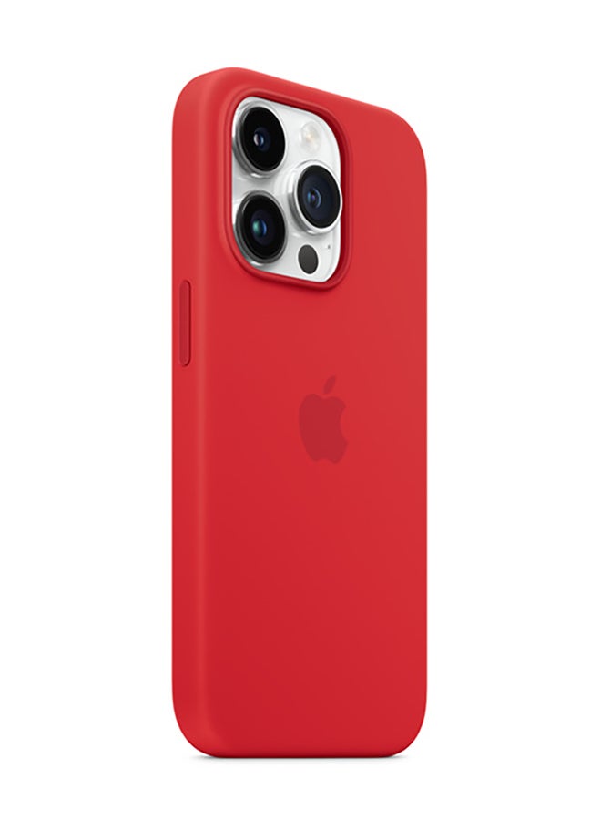 APPLE-iPhone 14 Pro Silicone Back Cover – LO – Red