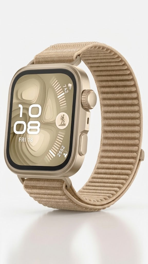 No Gap Nylon Straps Compatible with Huawei Watch Fit 4 Pro Strap, Braided Wristbands Compatible with Huawei Watch Fit 3/4 Band