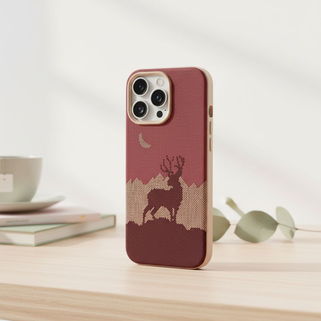 LZEL MagCarbon Deer Cover for iPhone 16 Pro Max