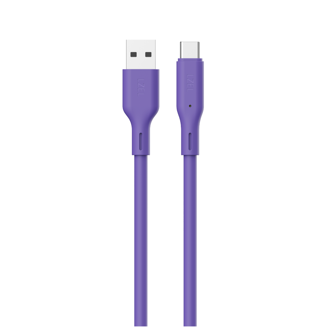 LZEL Celeris Silox CXL Soft Silicone USB-A to USB-C Cable, 480Mbps, 15W Max, 1m