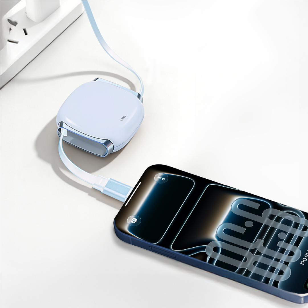 LZEL Fluxlink L Usb-C & Lightning 27W Fast Charging Cable With Data Transfer - Blue