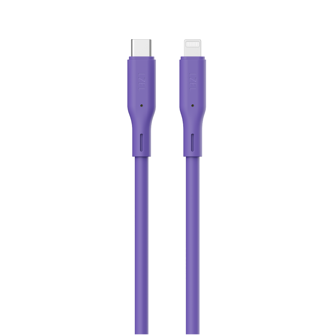 LZEL Celeris Silox CXL Soft Silicone USB-C to Lightning Cable, 480Mbps, 60W Max, 1m