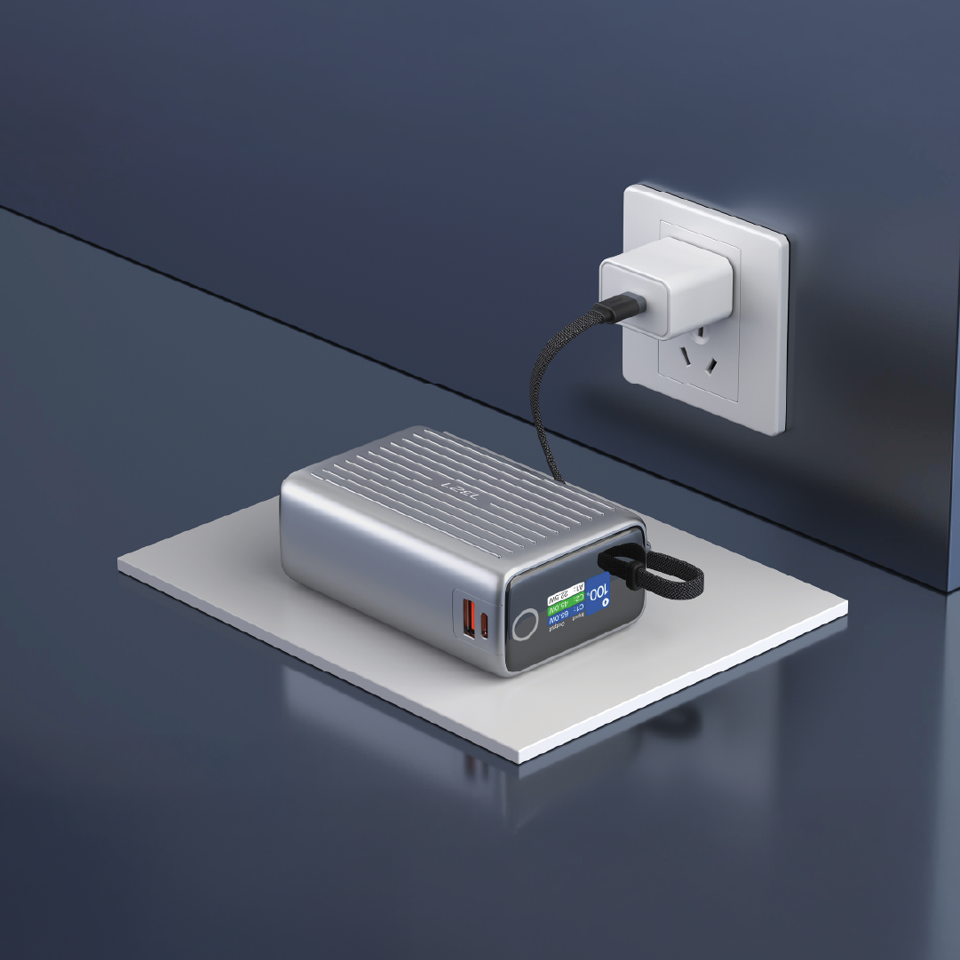 LZEL Neurode Sync 20000Mah Pd3.0 & Qc3.0| 65W |Built-In-Usb-C Cable Pd Power Bank