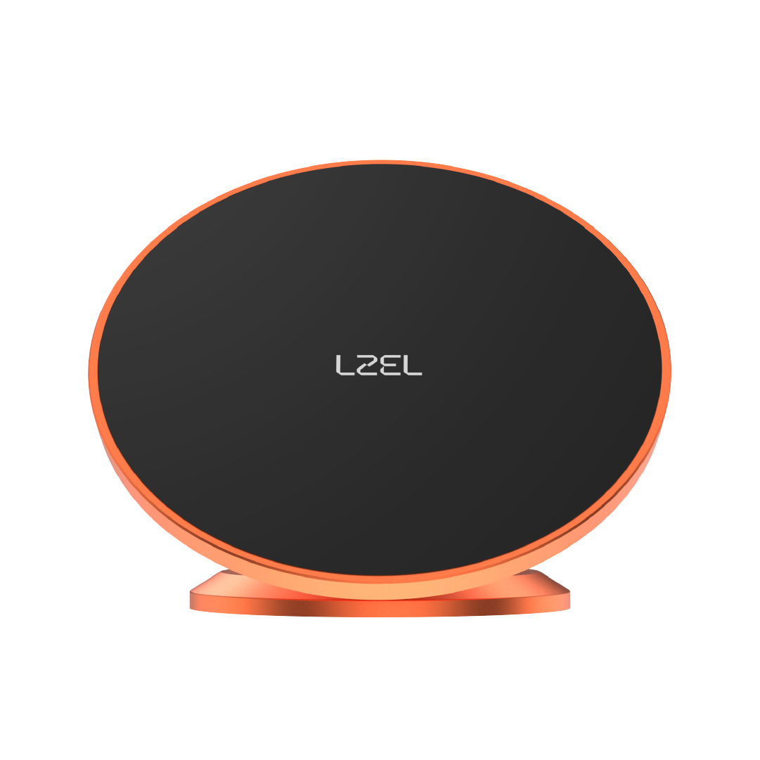 LZEL 360° Magnetic Suction Phone Holder Ultra-Strong Magnetic Grip - Compact &amp; Stable Design - Orange