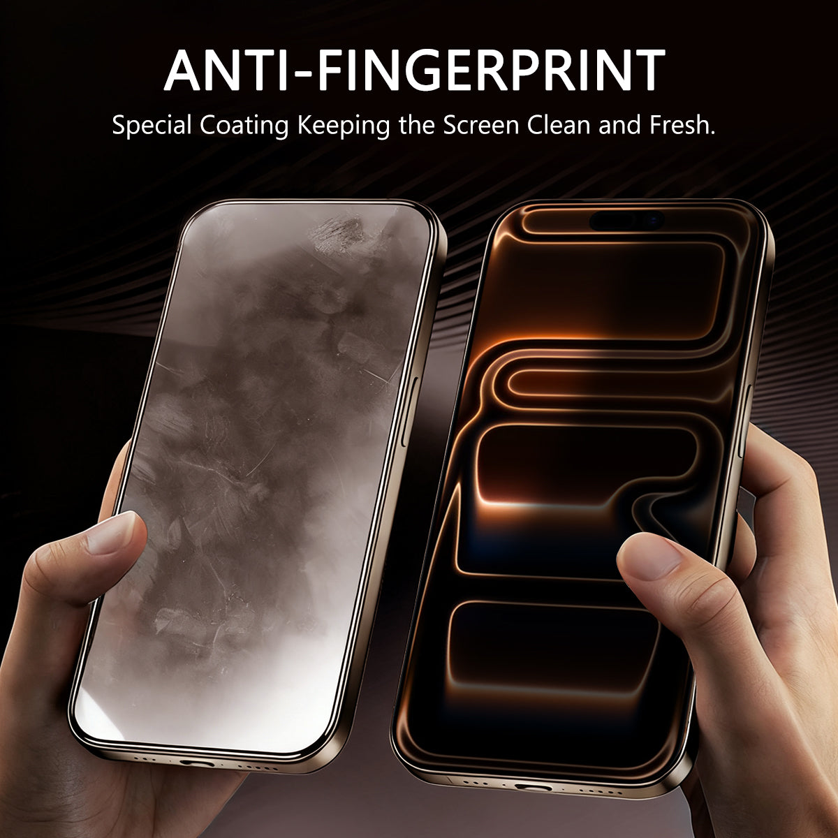 Asli Global E-Touch Shield Premium Glass With Applicator for iPhone 17 Pro Max - Privacy