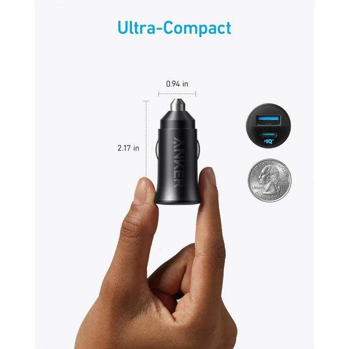 Anker Car Charger 30W 2 Ports - Black