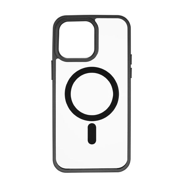 Hoco iPhone 15 Pro Transparent Dual Color Anti Drop Case | Clear / Black