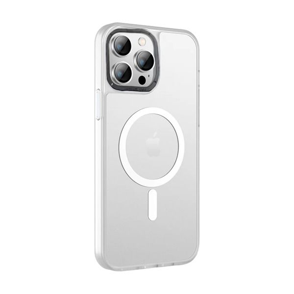 Hoco iPhone 15 Pro Transparent Dual Color Anti Drop Case |Clear/Gray