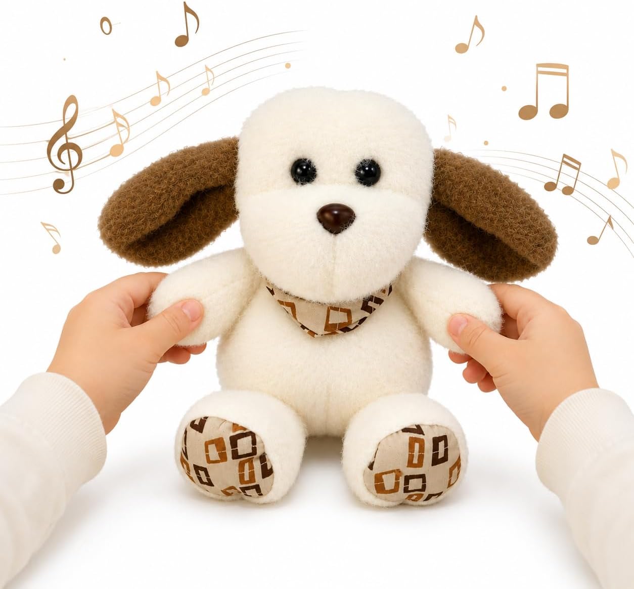 Interactive Music Plush Dog Toy – Touch-Activated Sensory Toy