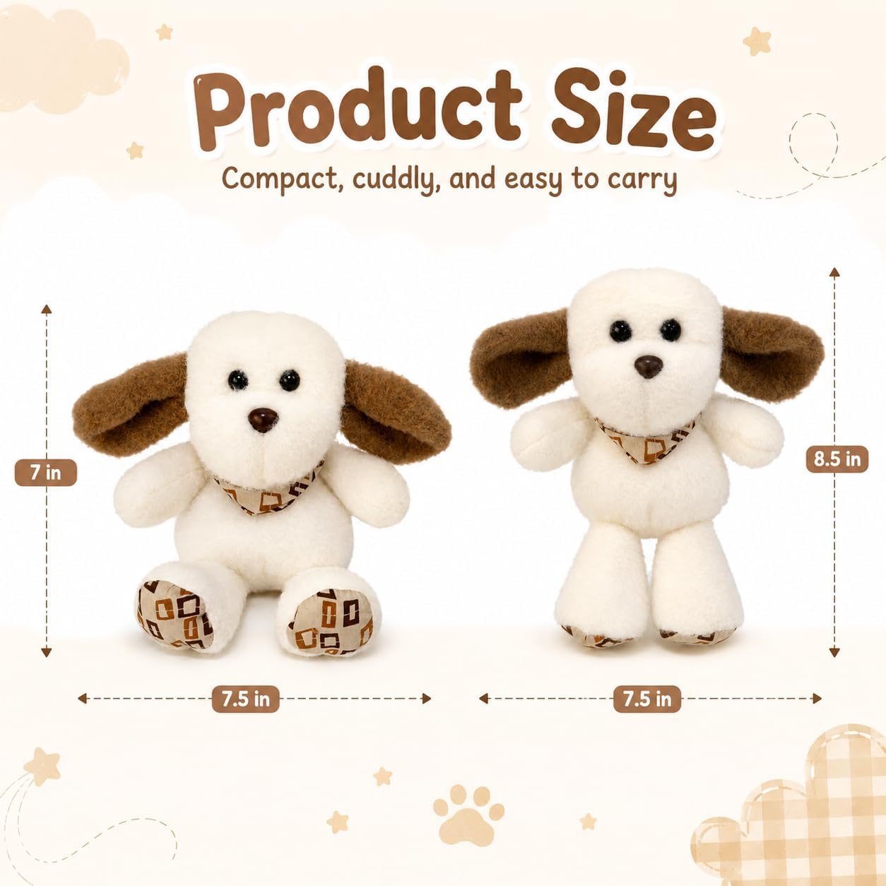 Interactive Music Plush Dog Toy – Touch-Activated Sensory Toy