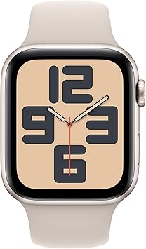Apple Watch SE GPS + Cellular 40mm Starlight Aluminum Case with Starlight Sport Band - M/L