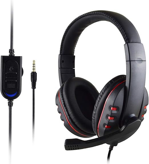 Stereo Gaming Headset with Mic – Over-Ear, 3.5mm, for PS4/Xbox One/Nintendo Switch/PC