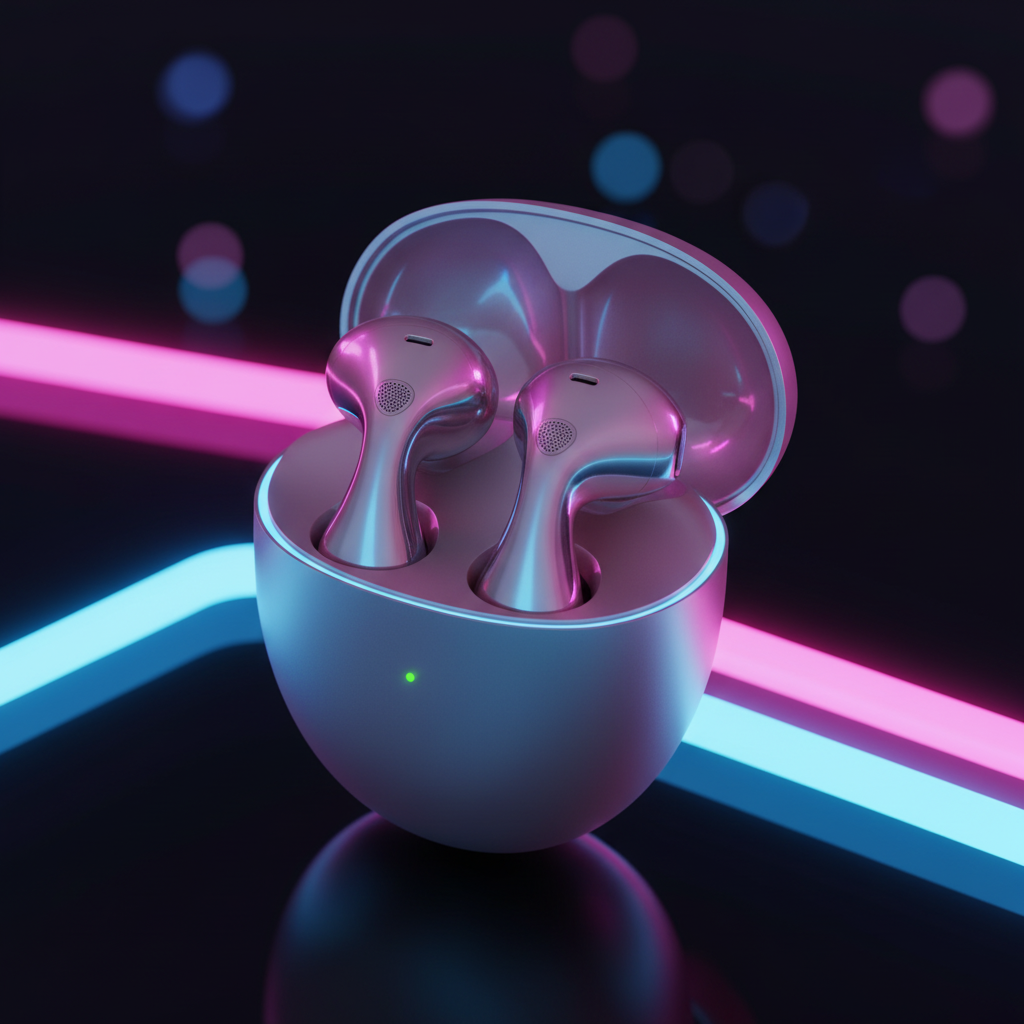 Huawei FreeBuds 6 – Truly Wireless Bluetooth Open-Fit Earbuds with Charging Case + Bundle Offer - Rose Gold