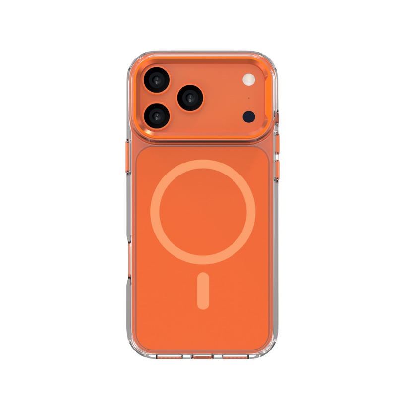 LZEL Hybrid Camera Frame Stand Case With Magsafe For IPhone 17 Pro - Orange
