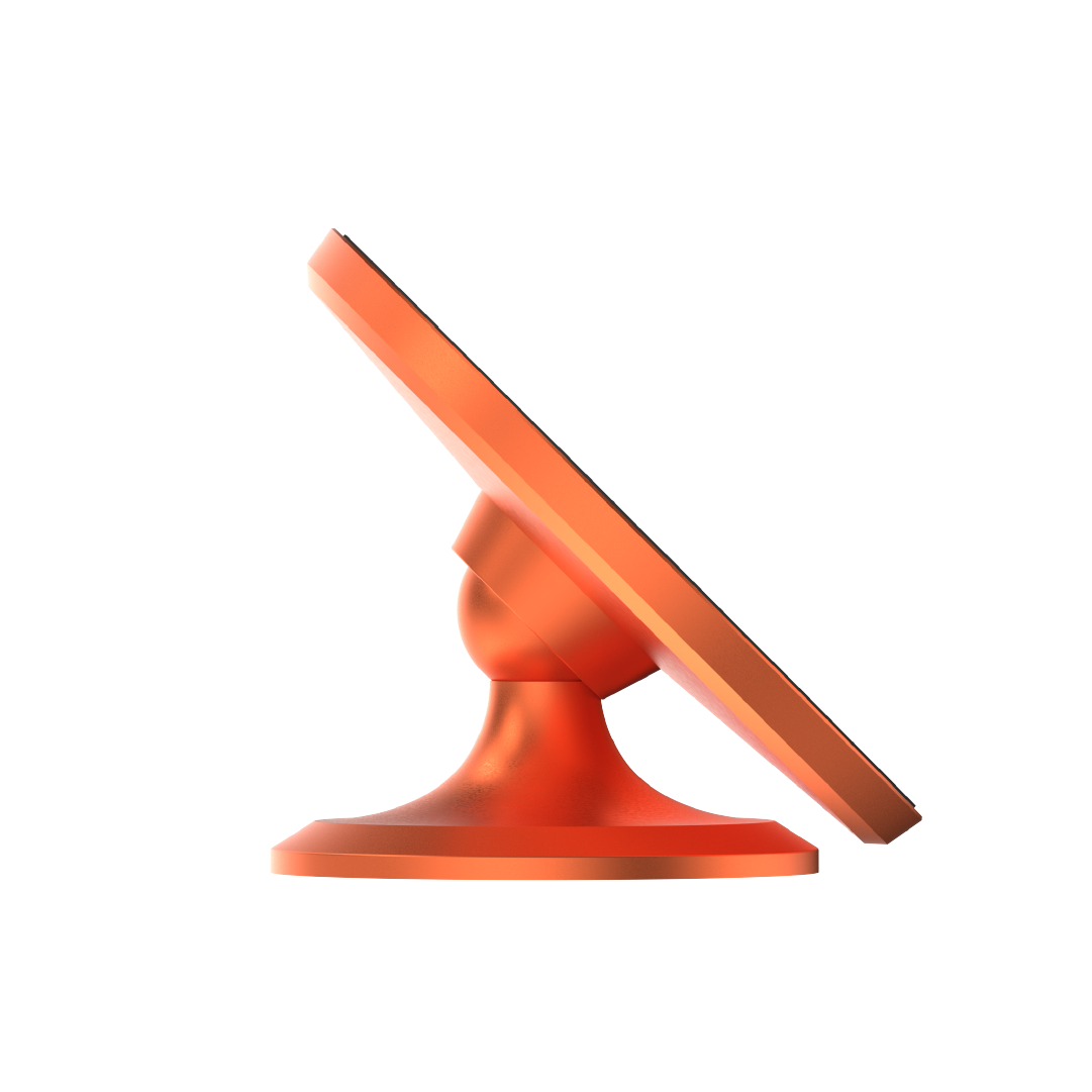 LZEL 360° Magnetic Suction Phone Holder Ultra-Strong Magnetic Grip - Compact &amp; Stable Design - Orange