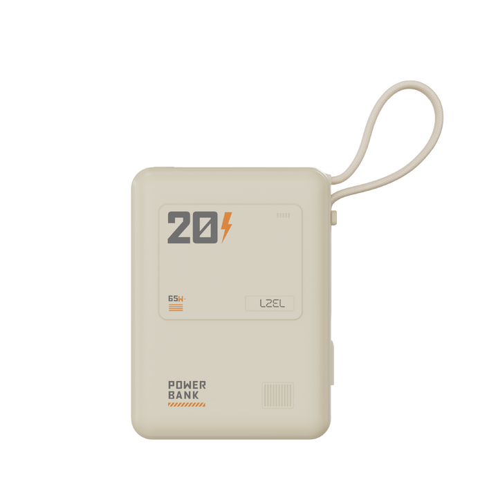 LZEL Zenoflex Surge20 Portable 20000Mah  65W Max Pd Power Bank Dual Usb-C